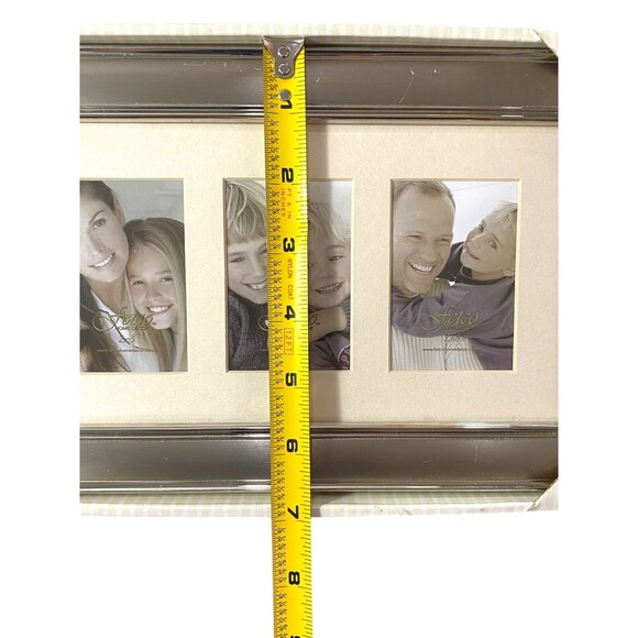 Fetco Home Decor Pewter Picture Frame Set Of 2 Holds (1) 5 X 7 & (3) 2 X 3 Photo - Picture 9 of 16